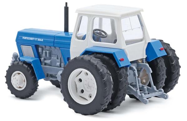 Traktor Fortschritt ZT 303 D Doppelreifung blau weiß